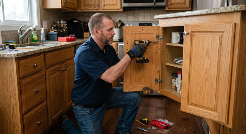 Cabinet Repair And Installation For Kitchens And Bathrooms